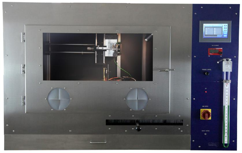 美国ZERMATT水平垂直燃烧试验箱含外箱和抽风系统ZER-HV34 50W试验箱
